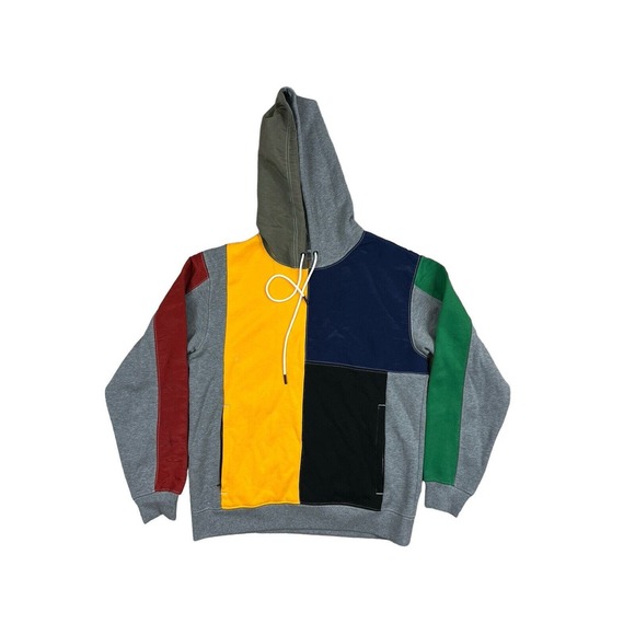 Puma Signature Hoodie Gray Color block Men Sz S‎ - Picture 1 of 7